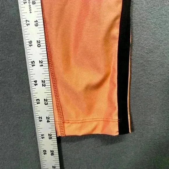 BCBGMAXAZRIA Peach Pink Ombré Leggings NWT Womens M Retail $98 cute comfy 0785 - Picture 9 of 11